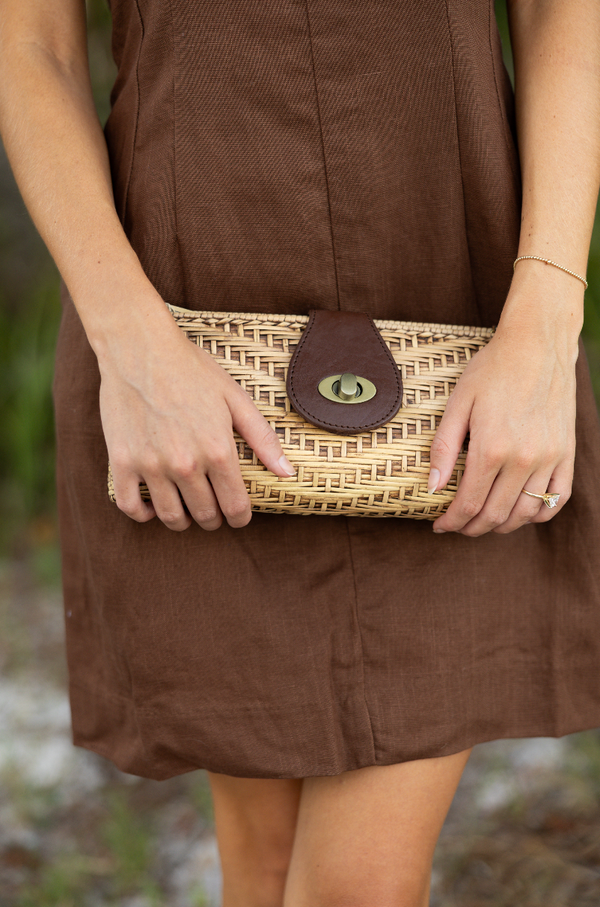 Rattan Convertable Clutch