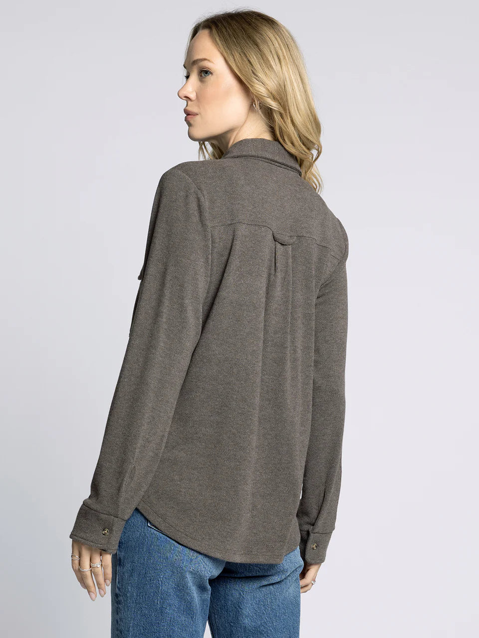 Cassian Shirt- Brown Heather