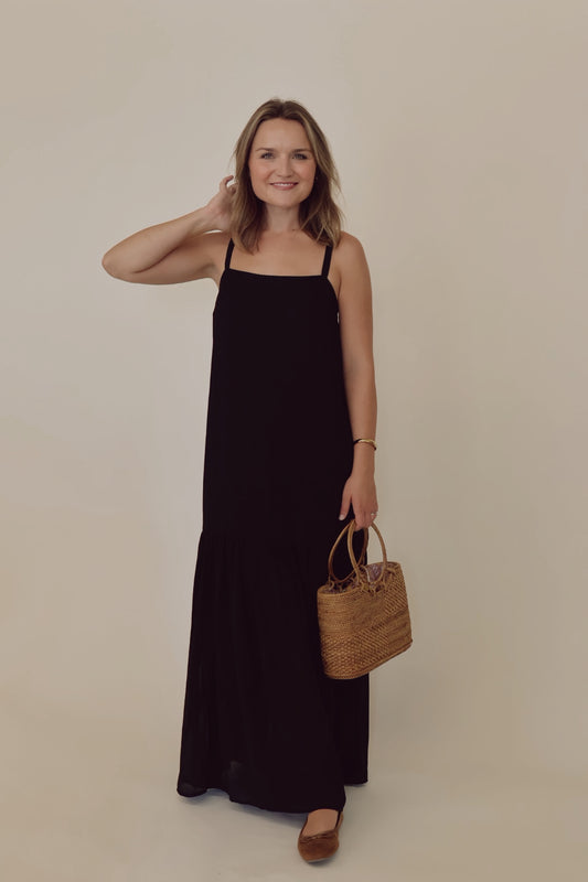 Mixed Media Cami Maxi Dress