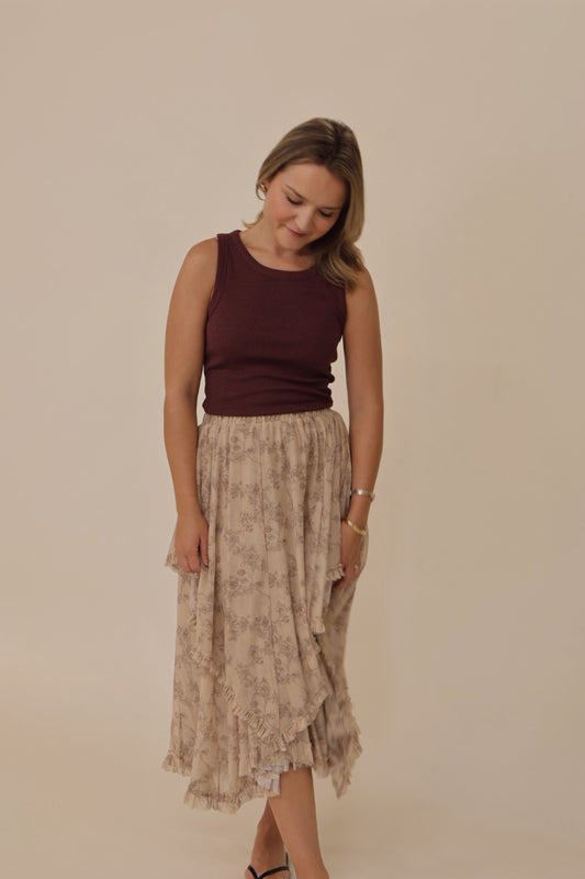 Flutter Midi Skirt