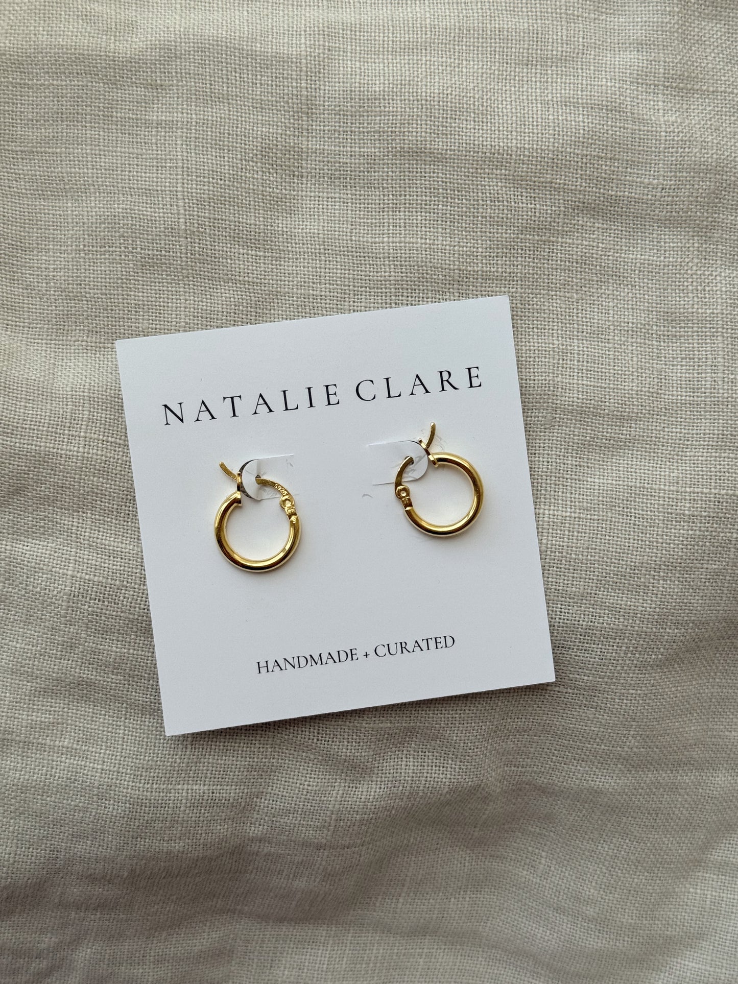 Gold Sterling Everyday Hoop