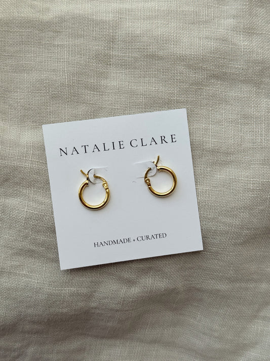 Gold Sterling Everyday Hoop