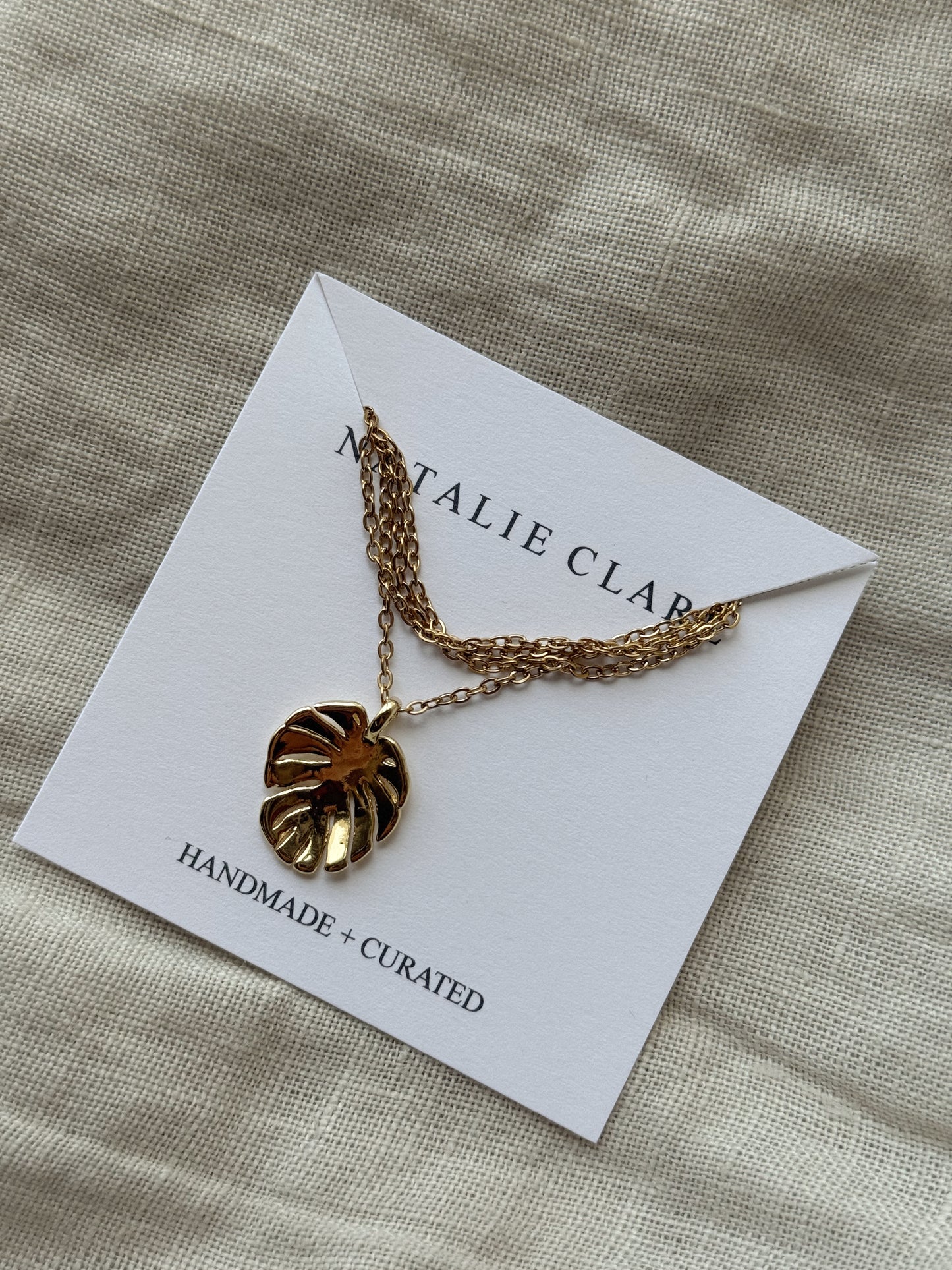 Monstera Necklace