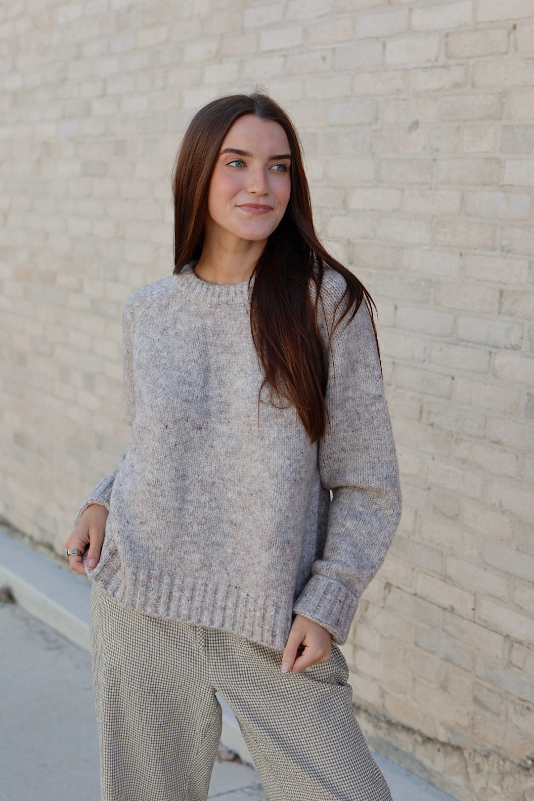 Mabel Speckled Knit Sweater