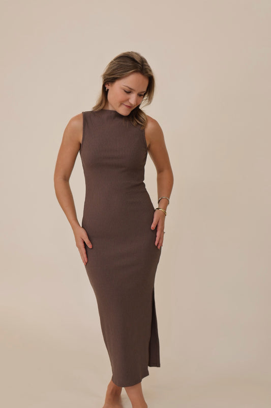 Keep it Simple Mock Neck Dress