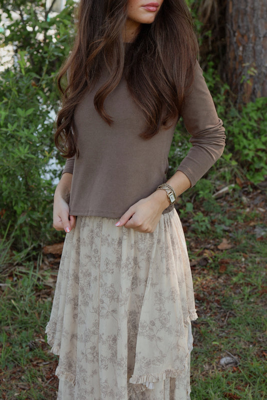 The Martina Top - Brown