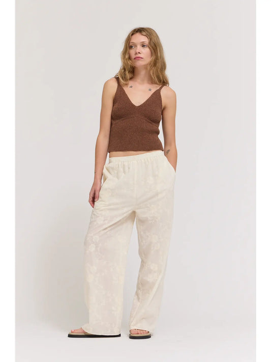 Essential Knit Tank in Chocolate