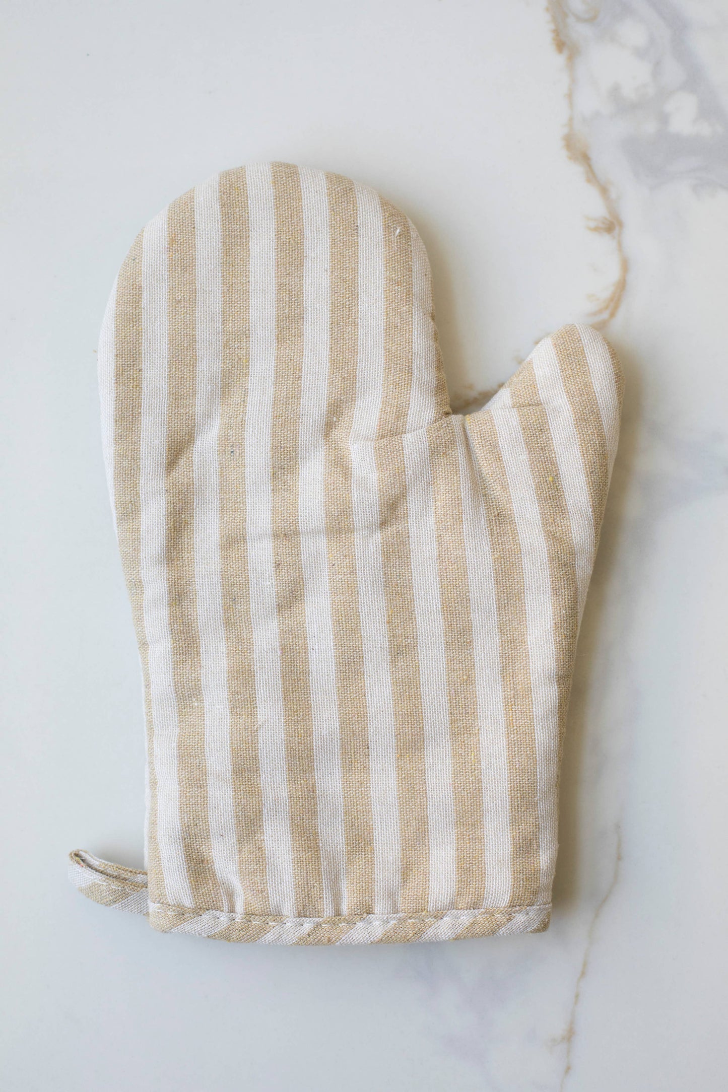 Stripe Oven Mitt: Coffee