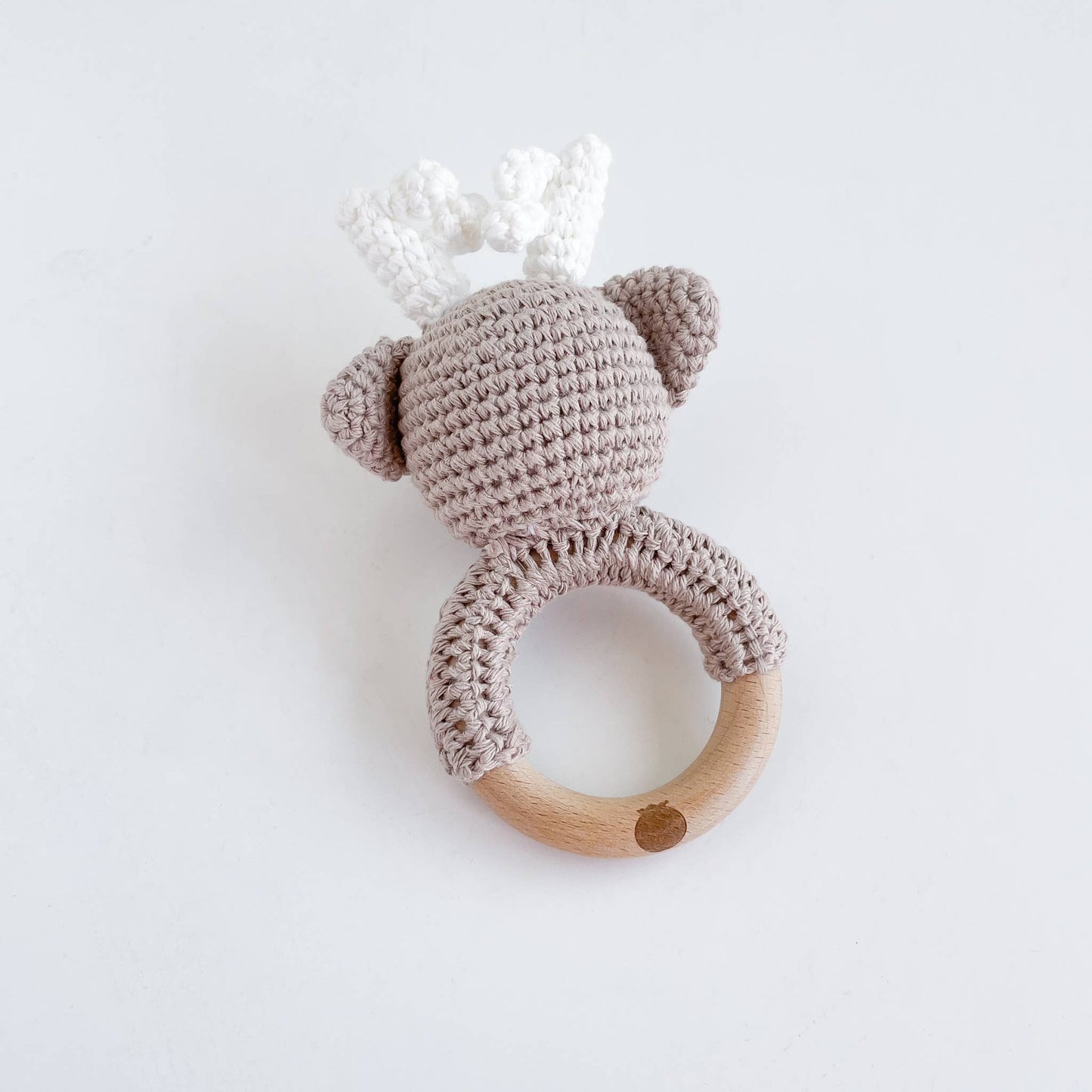 Teether Deer Crochet Rattle