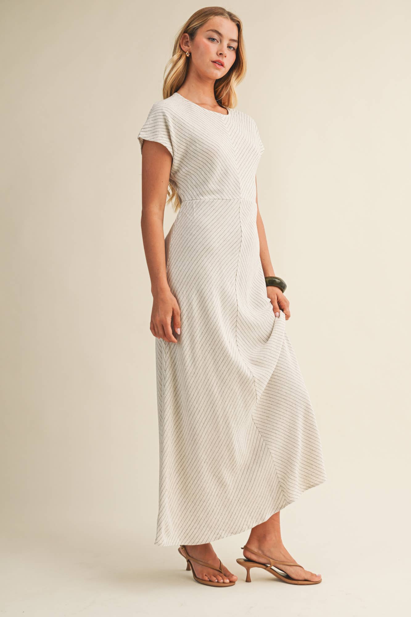 Polly Pinstripe Dress