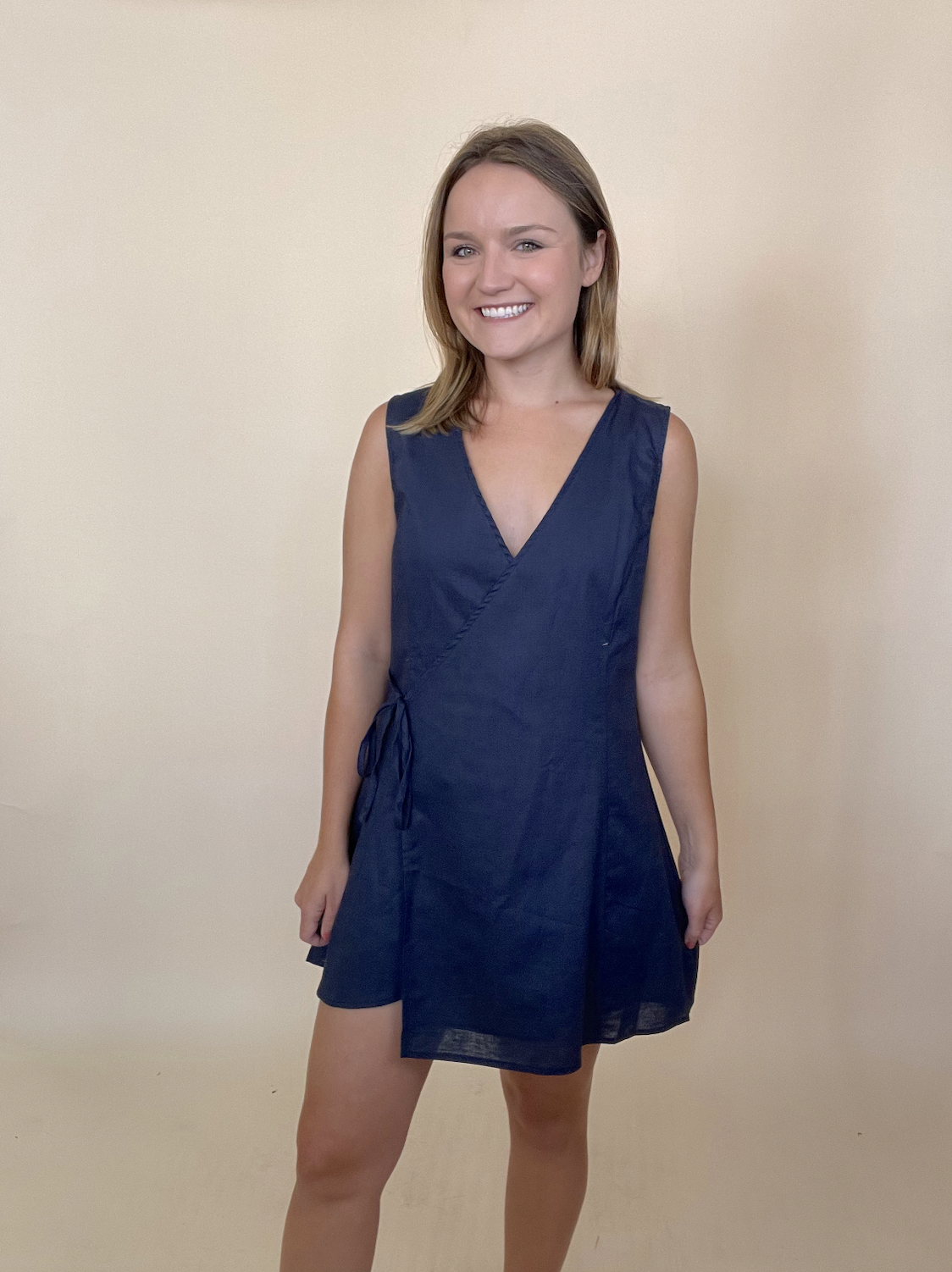 Lolly Linen Wrap Dress