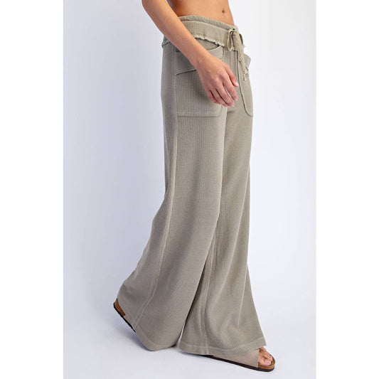Mineral Washed Pant- Muted Olive