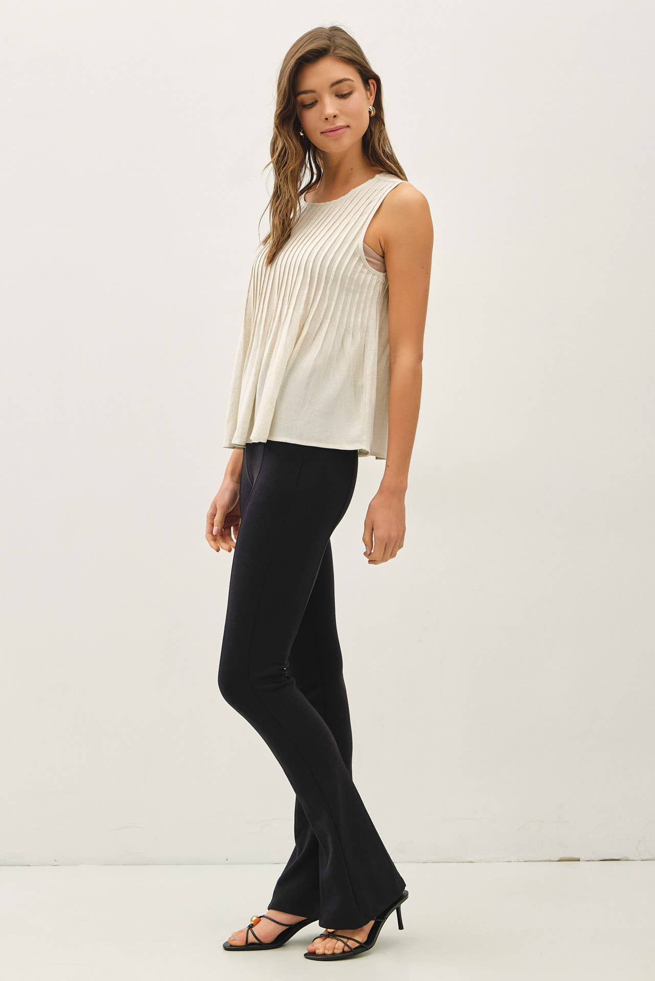 Linen Pleated Blouse