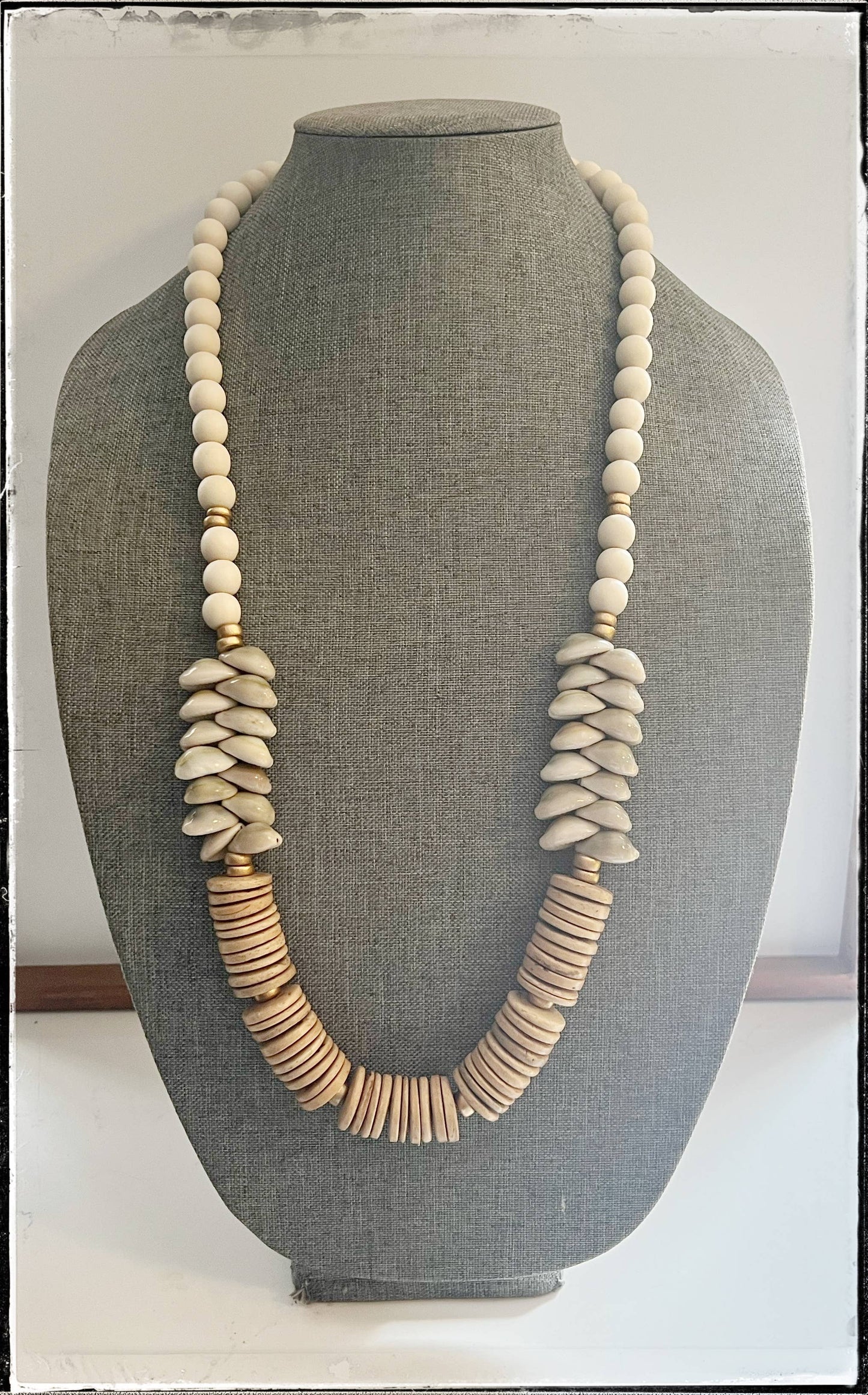 White Coconut Shell Necklace