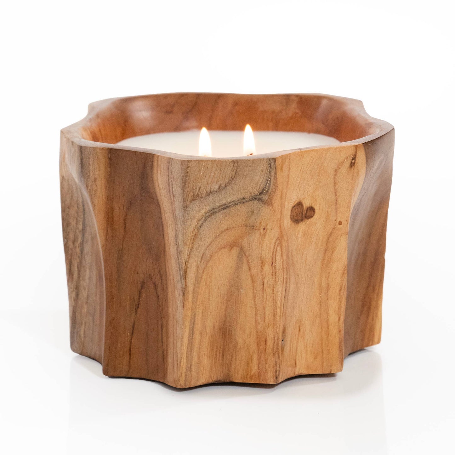 Organic Teakwood Bowl Candle
