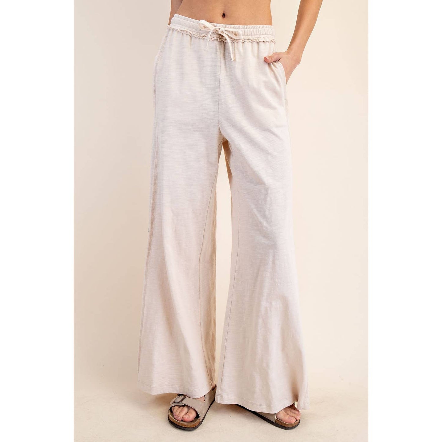 Cotton Wide Leg Pant