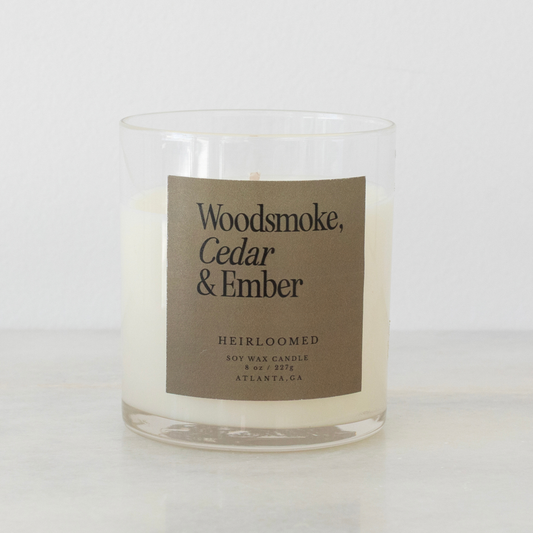 Heirloom Candle - Woodsmoke, Cedar & Ember