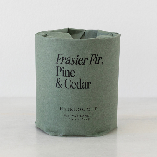 Heirloom Candle - Frasier Fir, Pine & Cedar