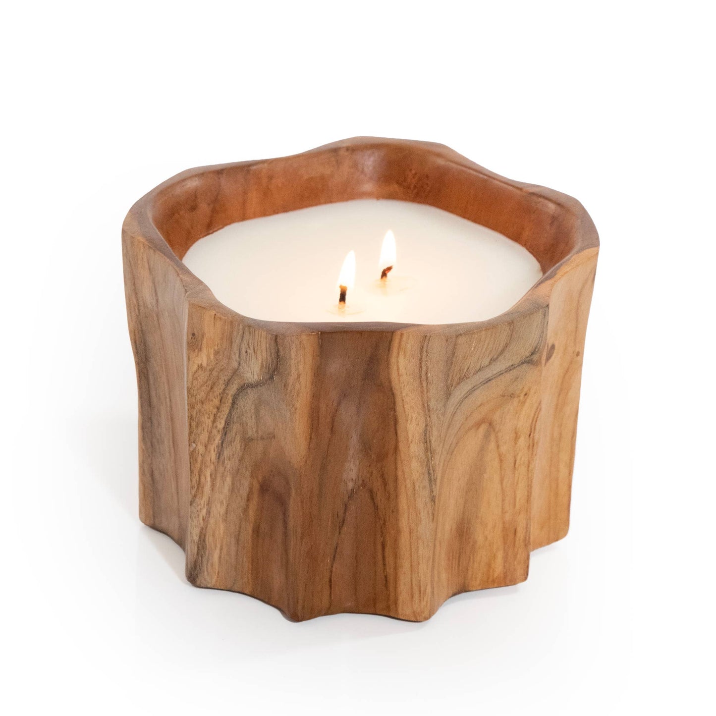 Organic Teakwood Bowl Candle