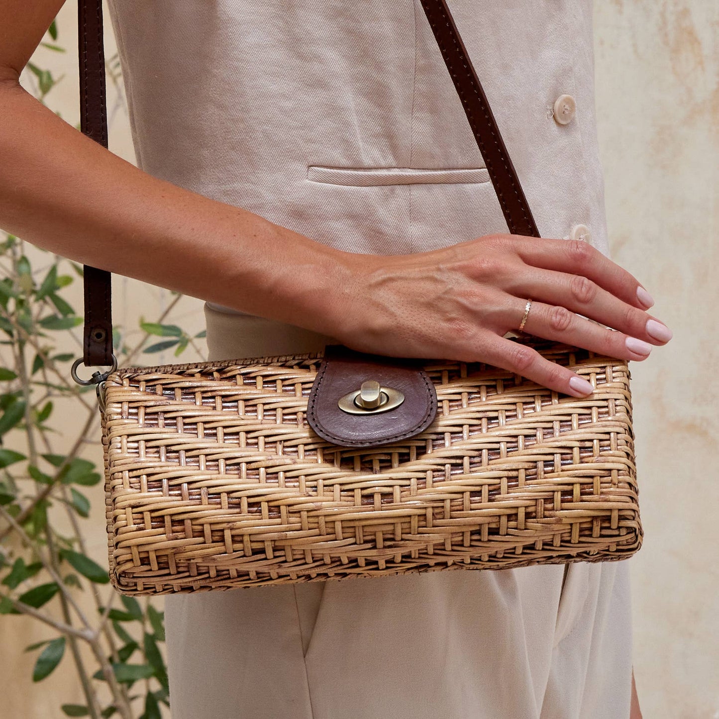 Rattan Convertable Clutch