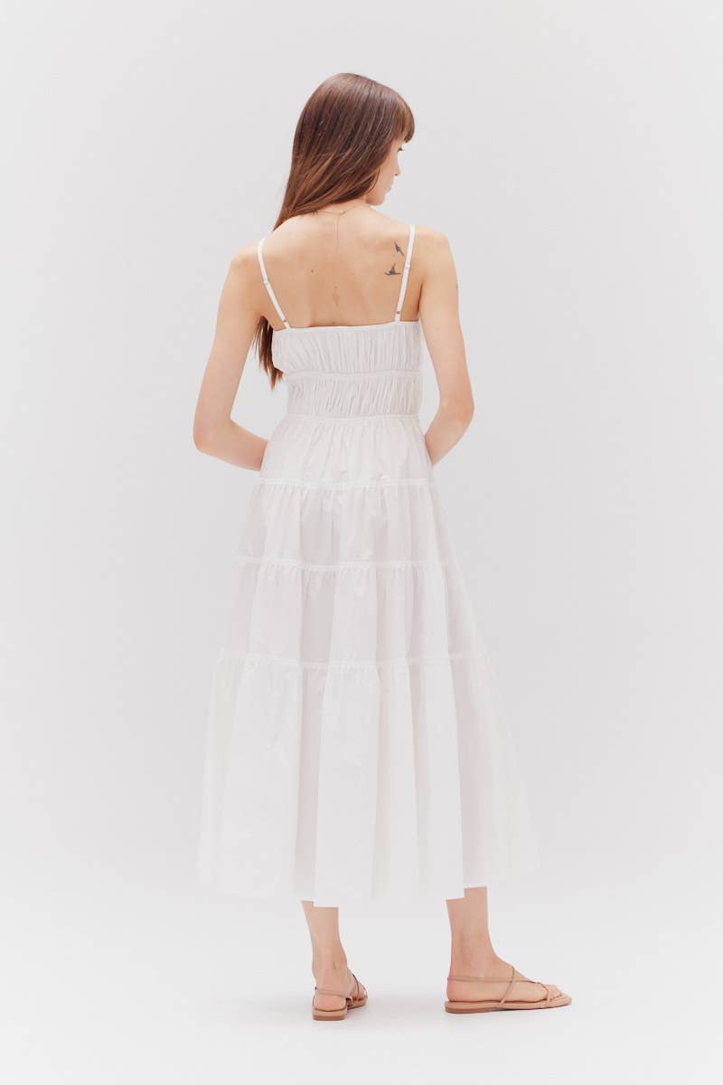 Tahlia Midi Dress - White