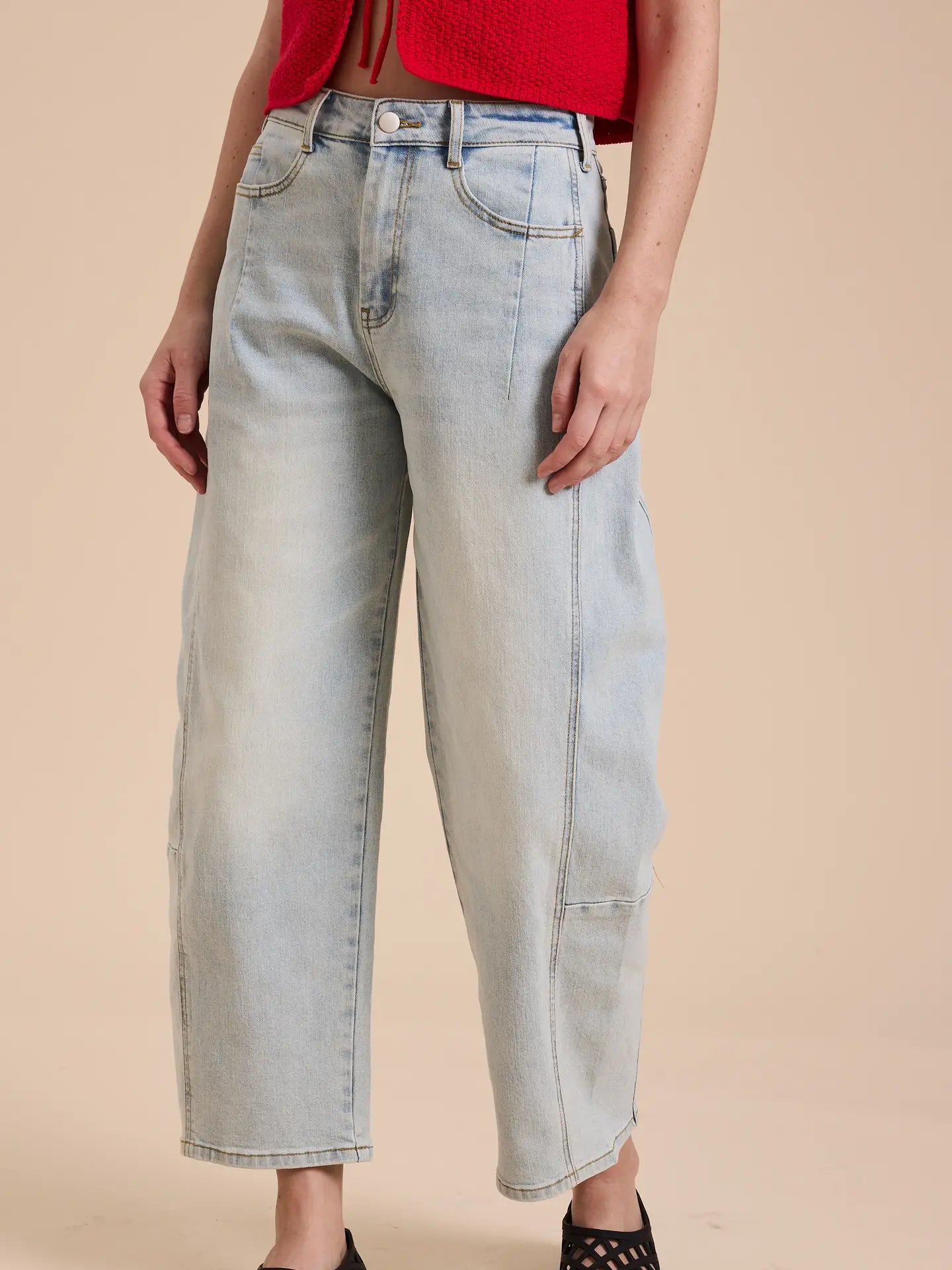 Loose Fit Denim Pants
