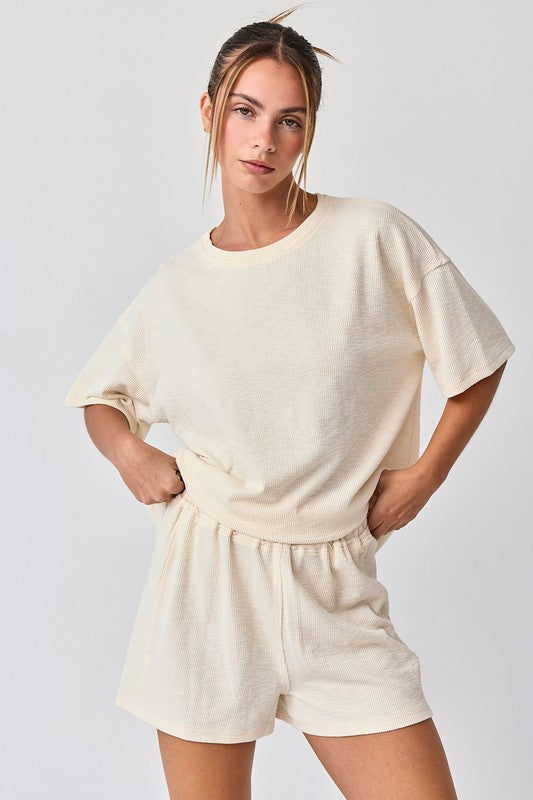 Amaya Textured Knit Top