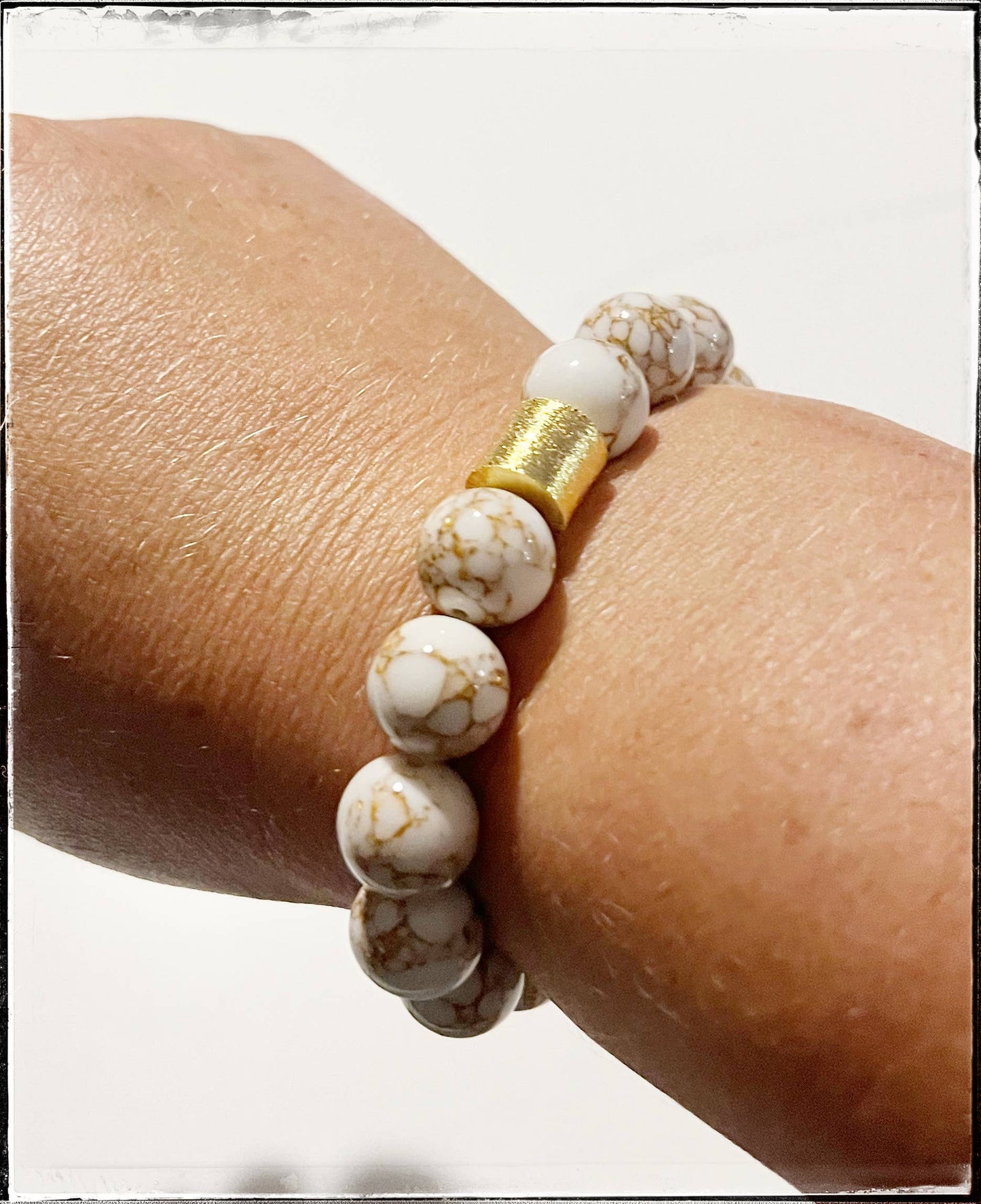 Stone Bead Bracelet Jasper