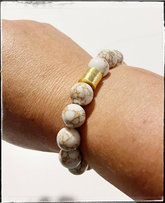 Stone Bead Bracelet Jasper
