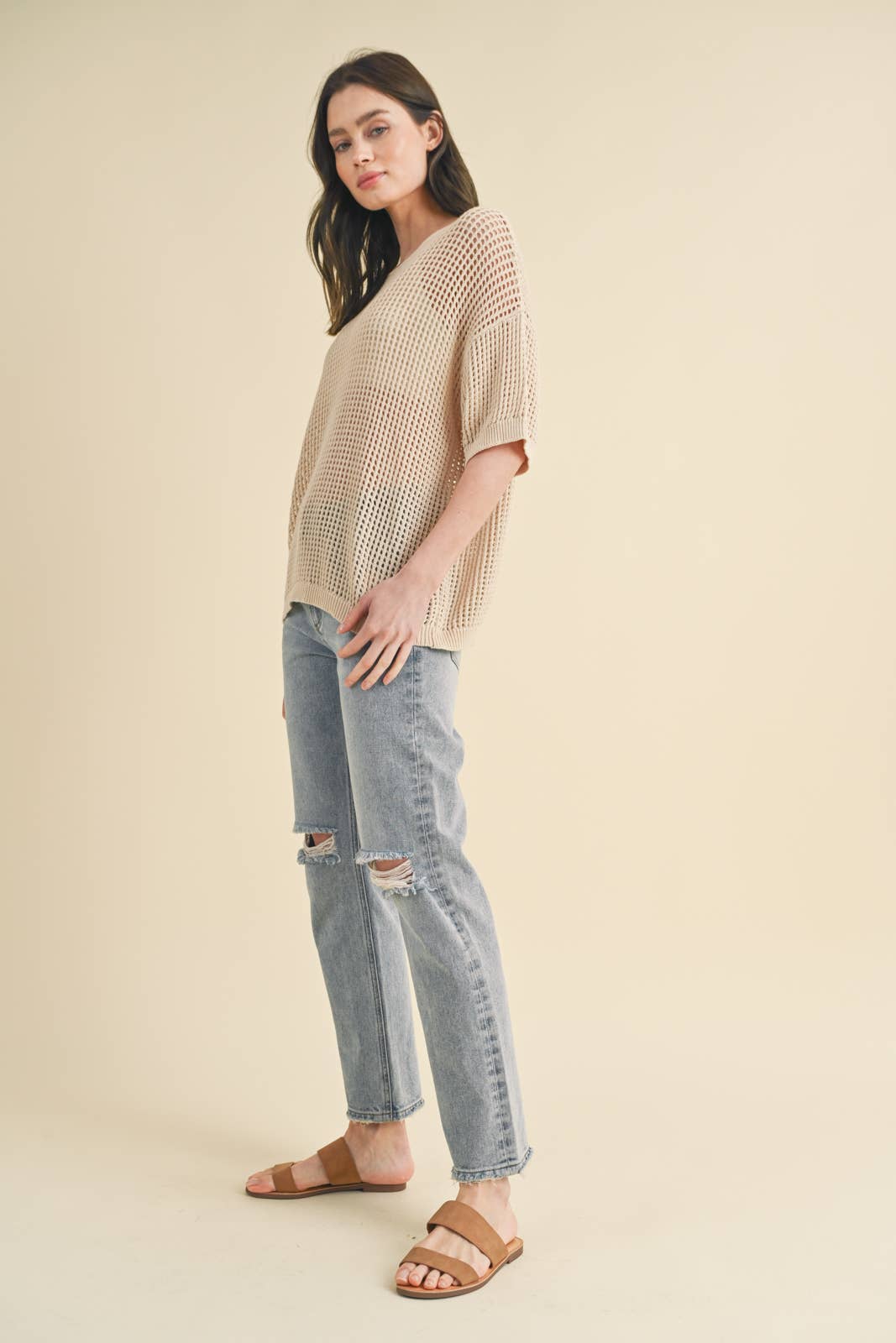 Drop Shoulder Sweater