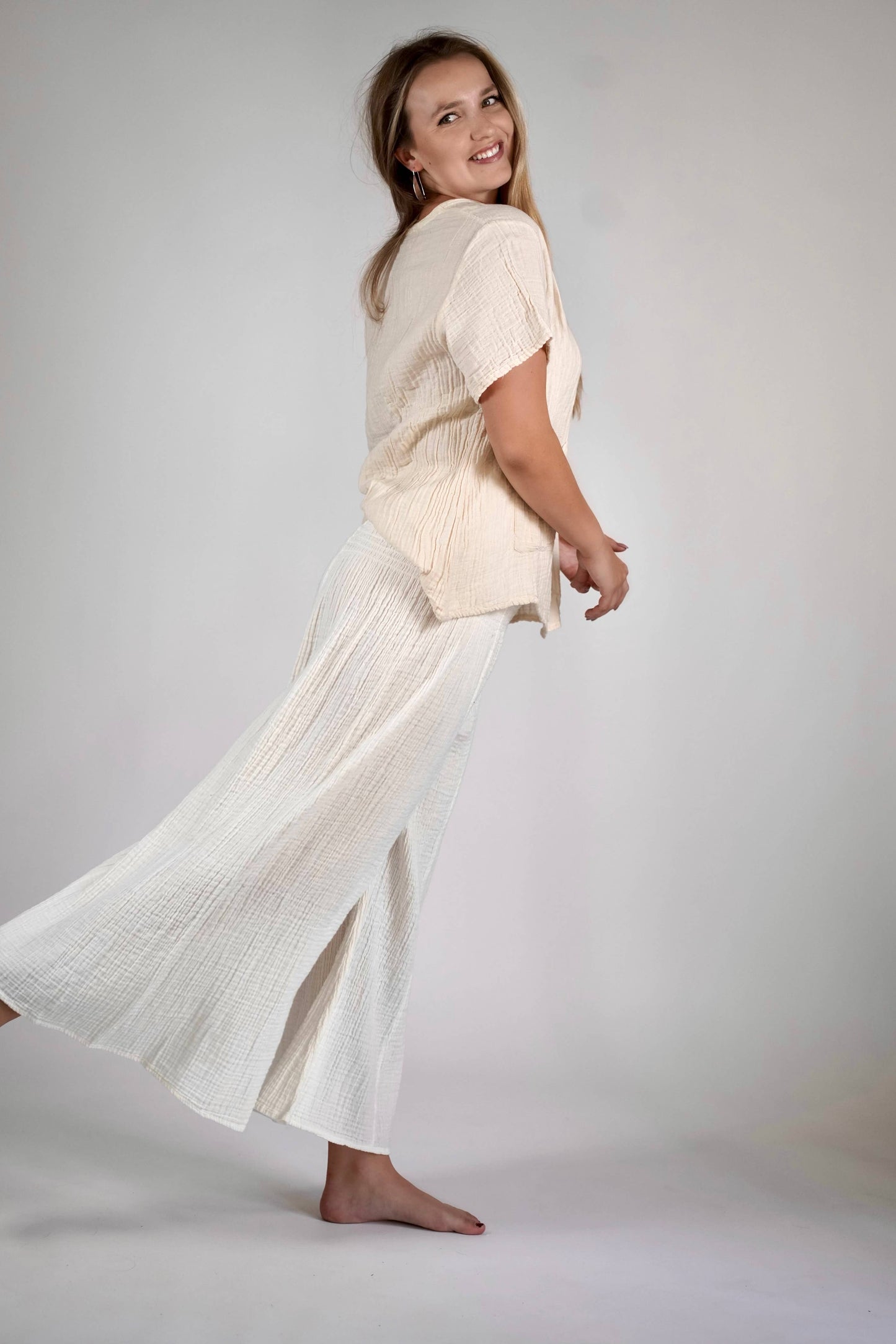 Arpa Cotton Gauze Pants / One Size