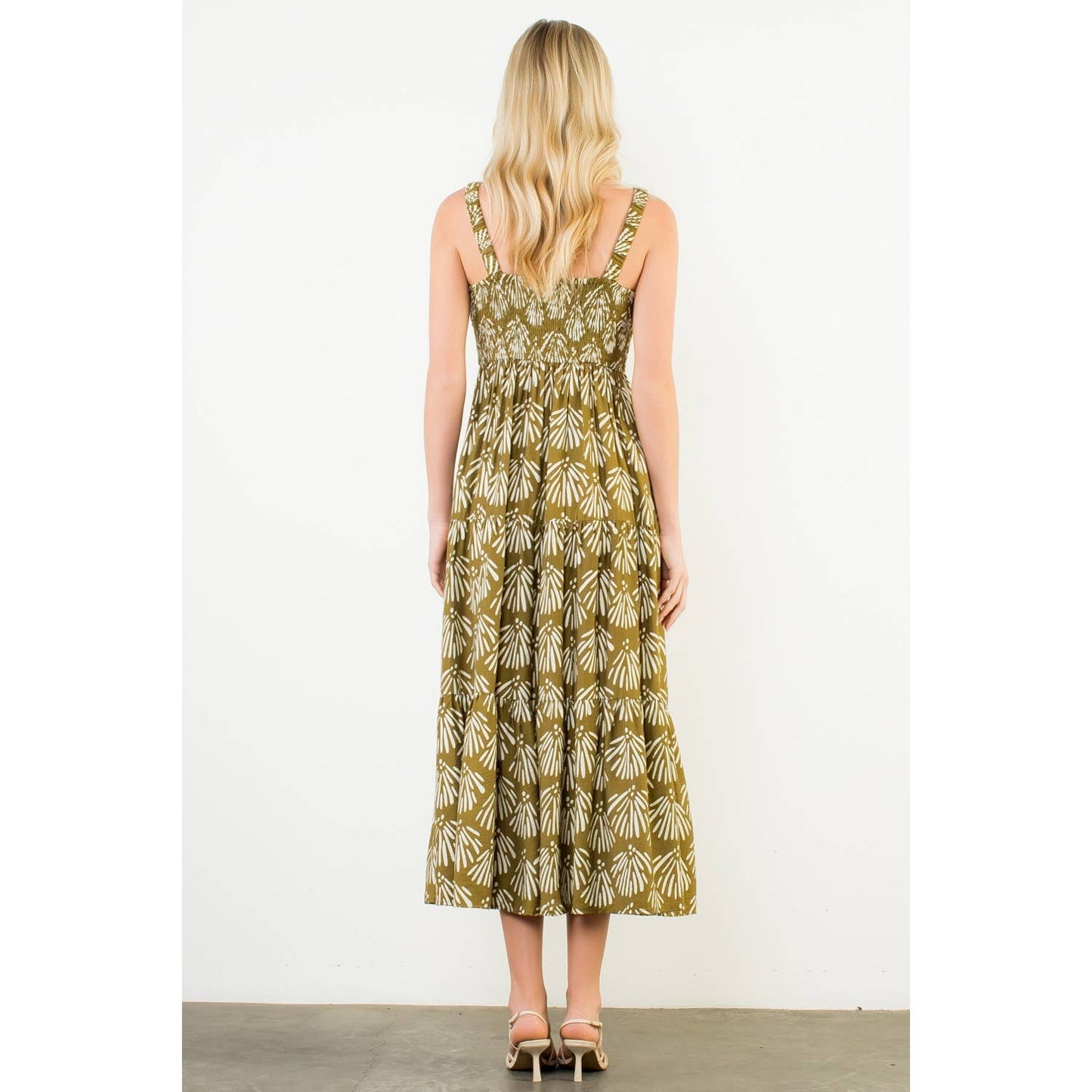 Tiered Maxi Dress- Olive