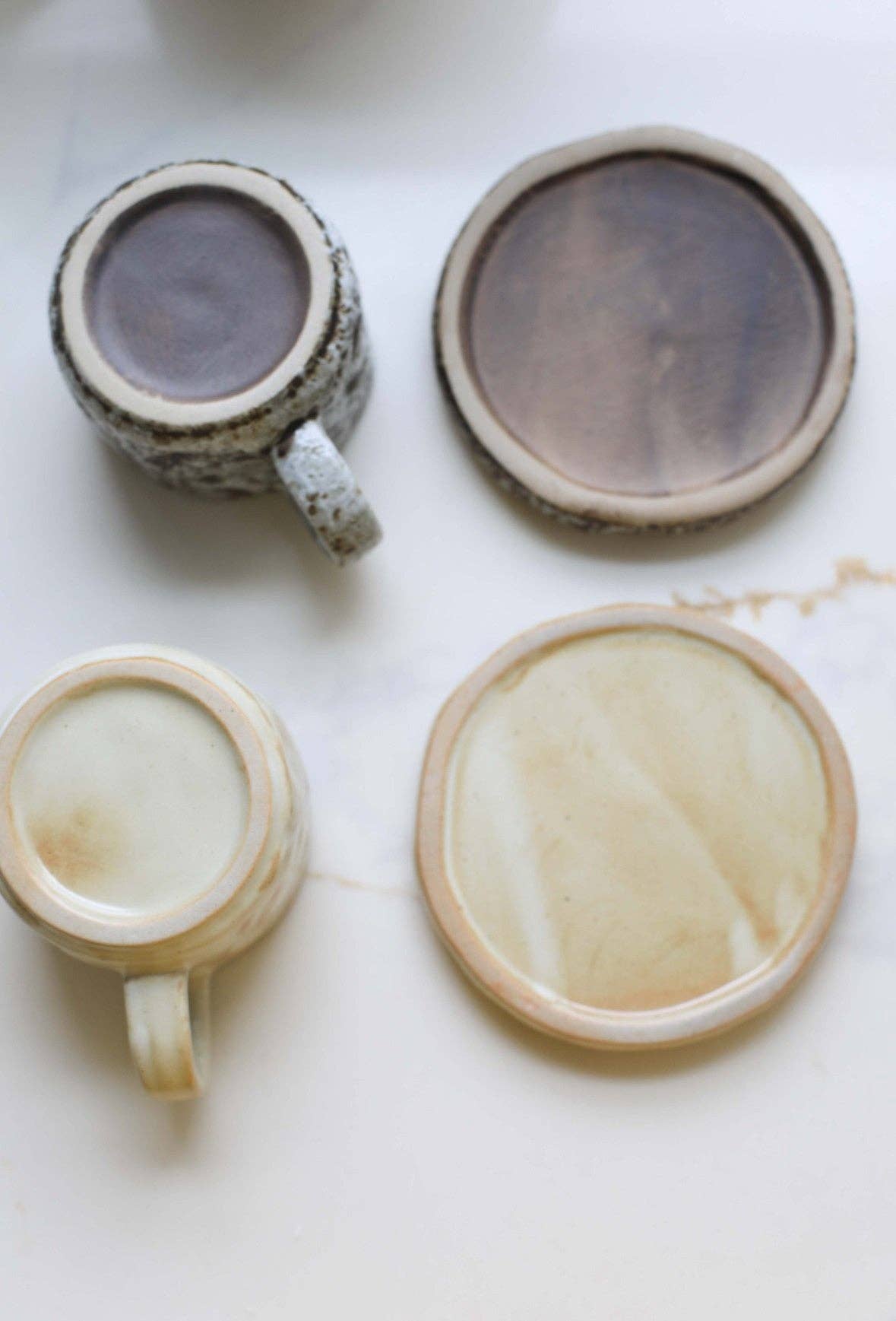 Ceramic Mug Set: Gray