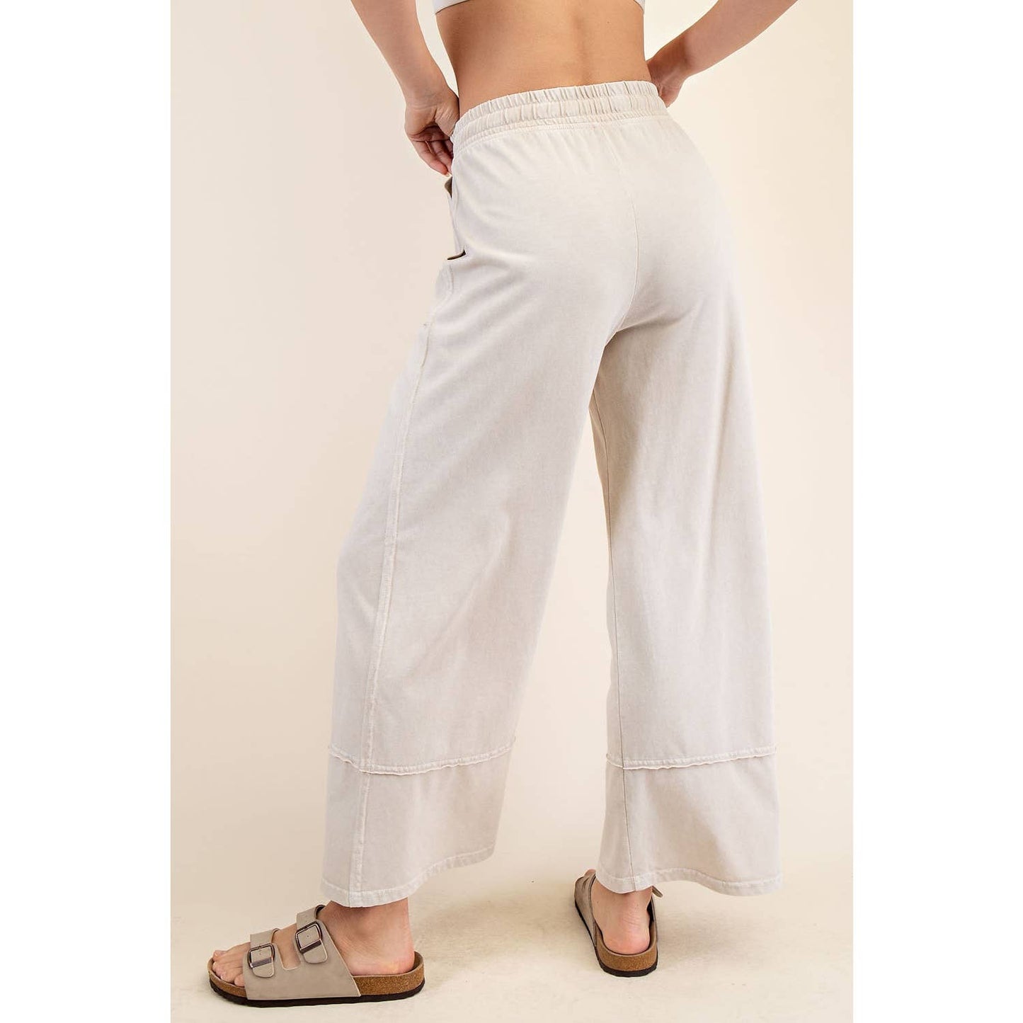 Wide Leg Pant- Taupe