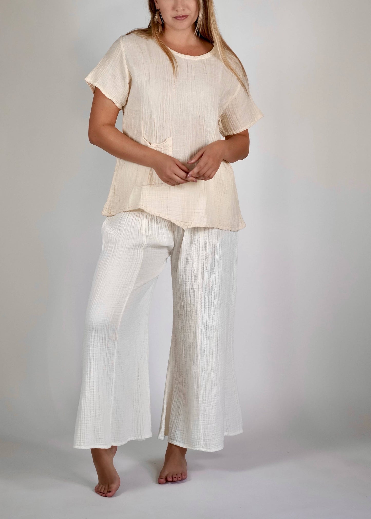 Arpa Cotton Gauze Pants / One Size