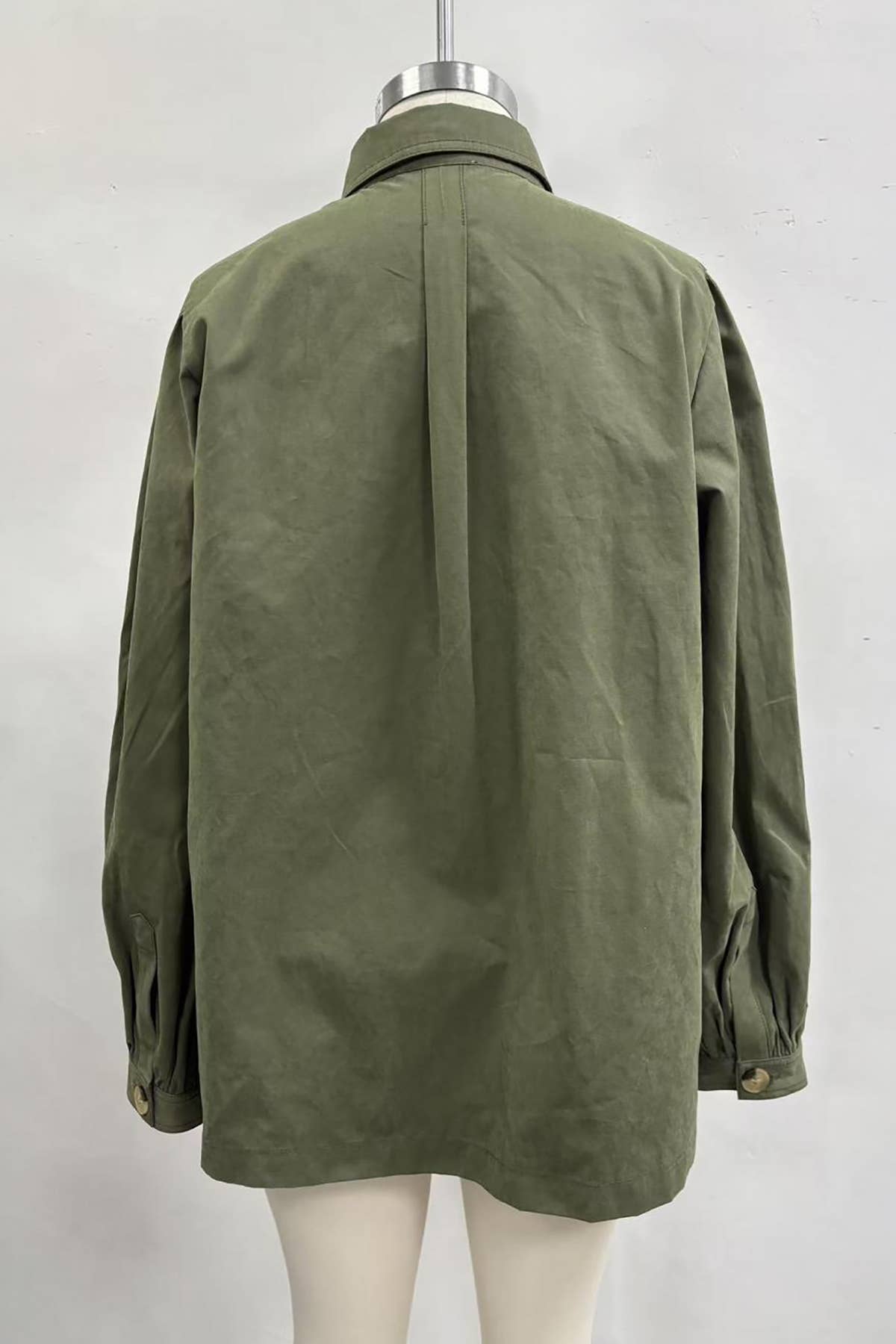 Gathered Button Jacket