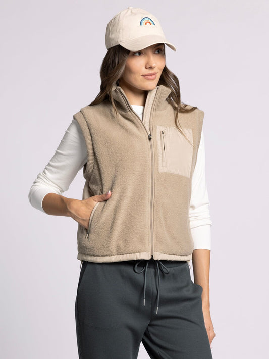 Bretta Vest in Taupe