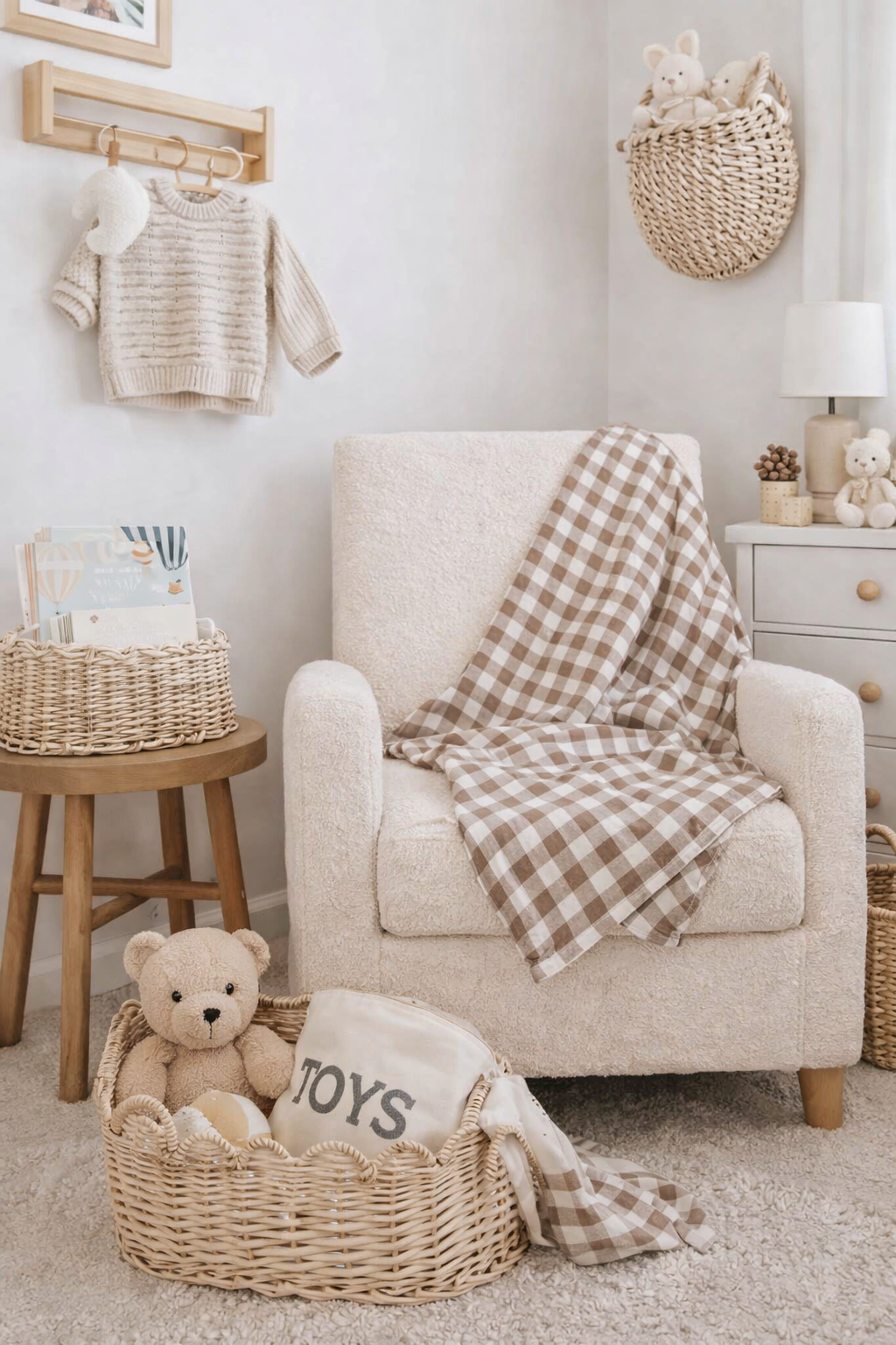 Muslin Swaddle Blanket- Mocha