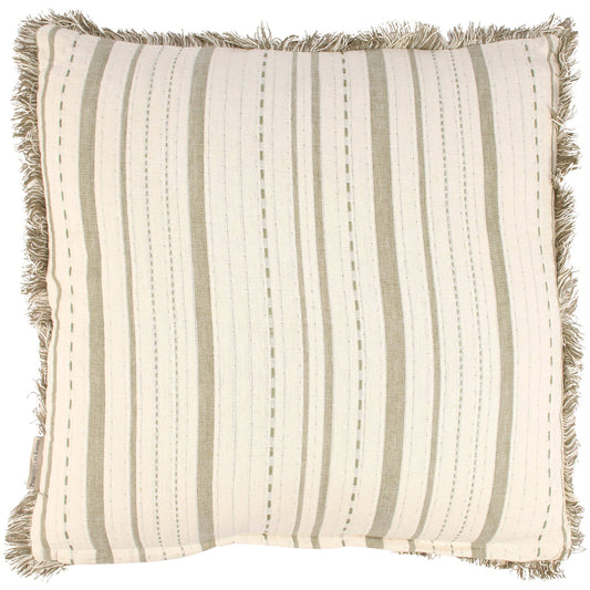 Striped Green Pillow