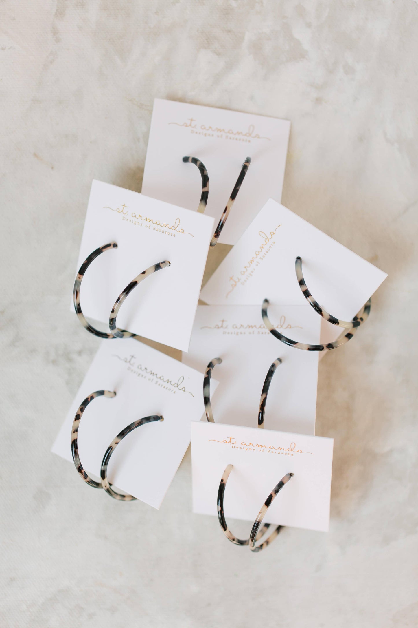 Skinny Tortoise Hoop Earrings