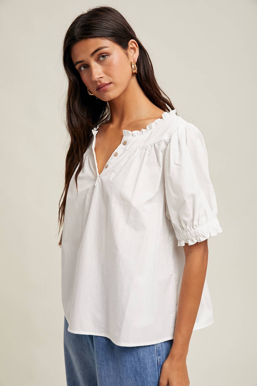 Puff Sleve Blouse