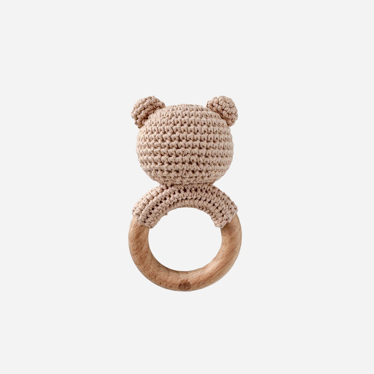 Teether Bear Rattle - Brown