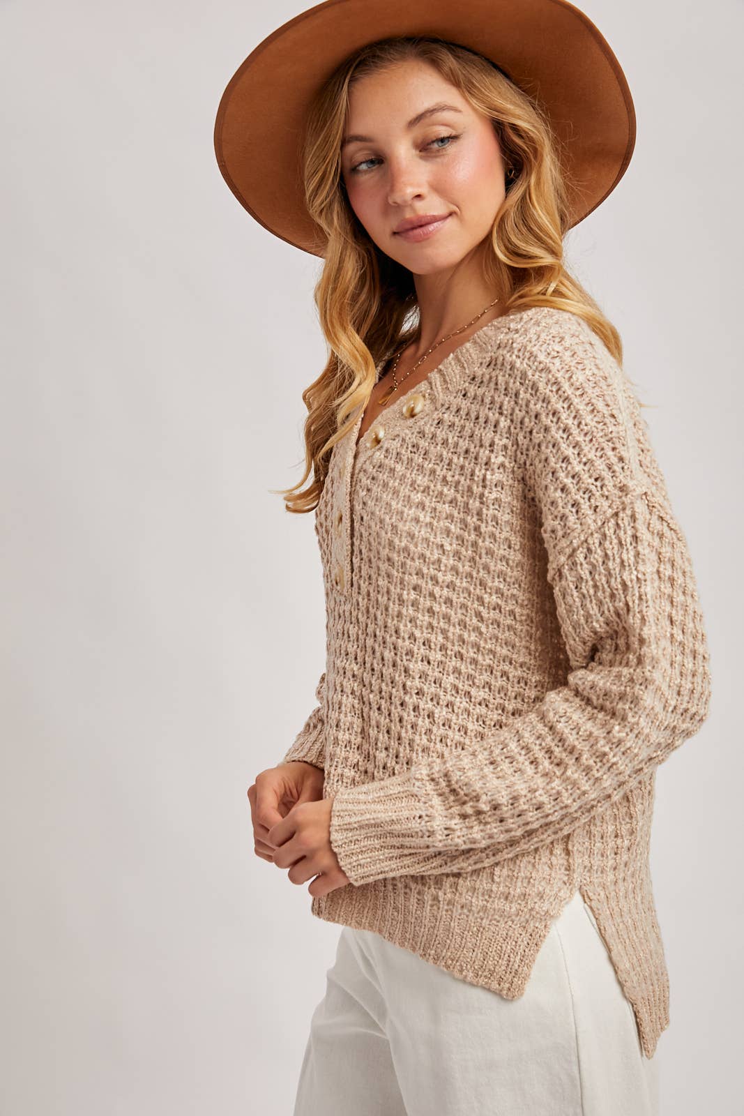 Henely Sweater Top