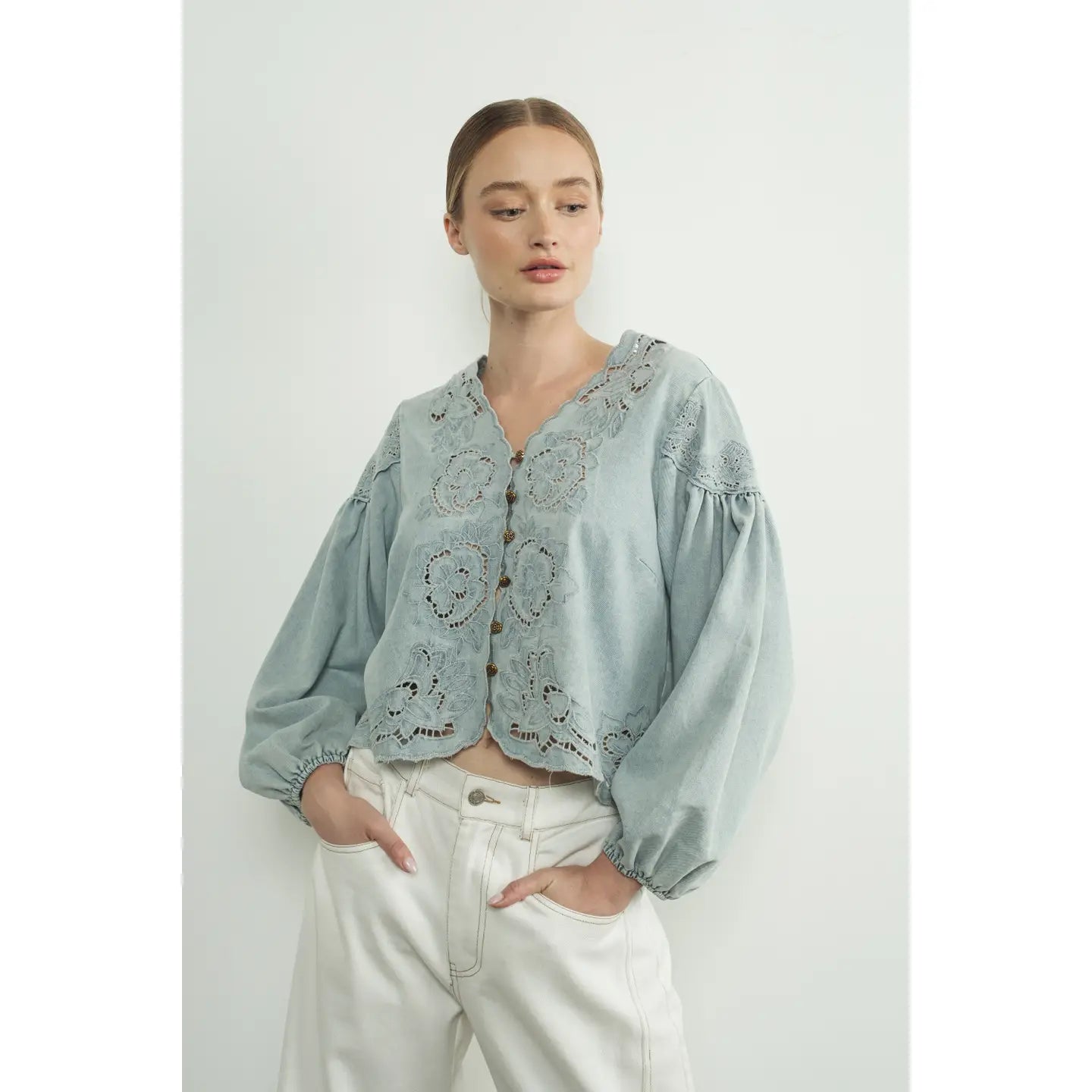 Barbara Denim Blouse