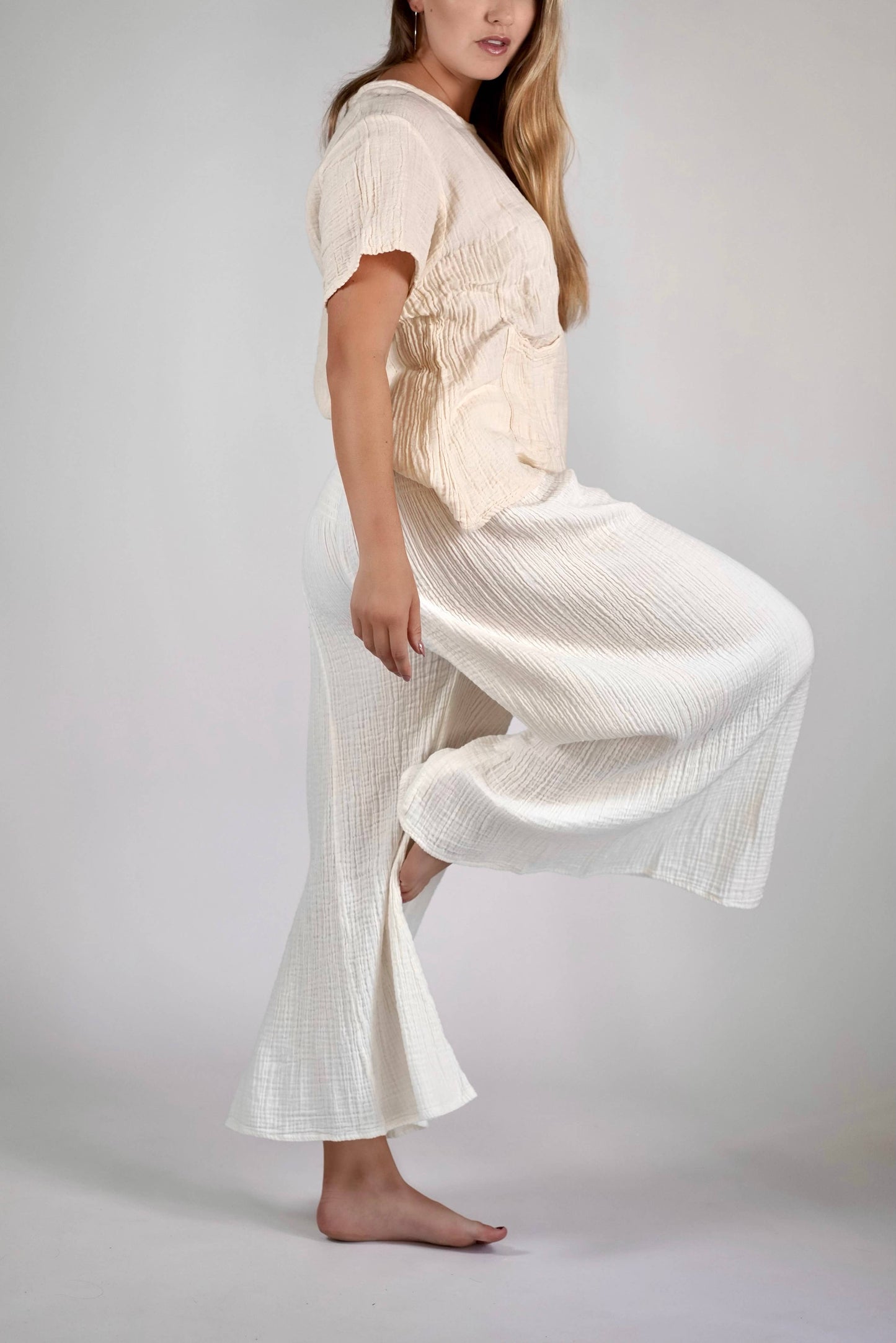 Arpa Cotton Gauze Pants / One Size