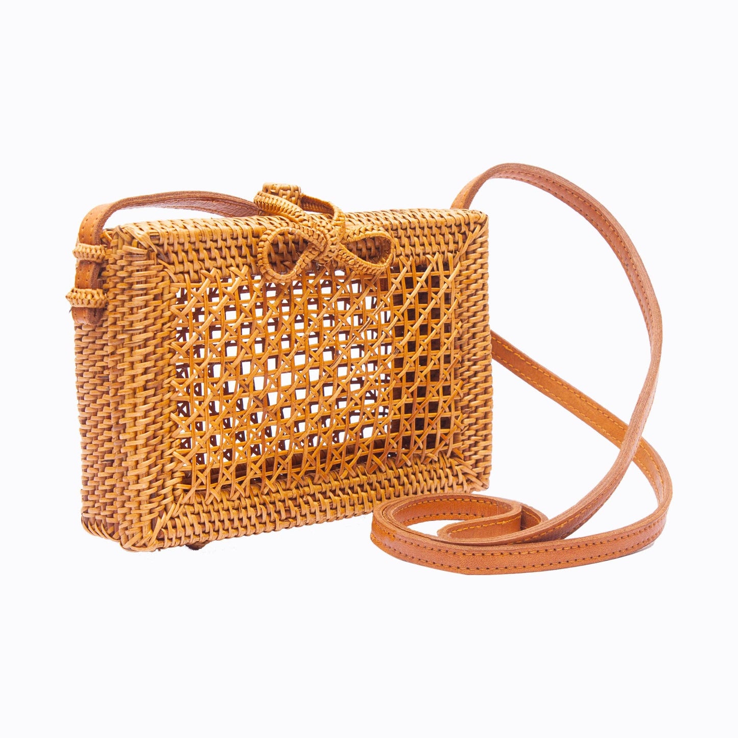 Mesh Rattan Crossbody
