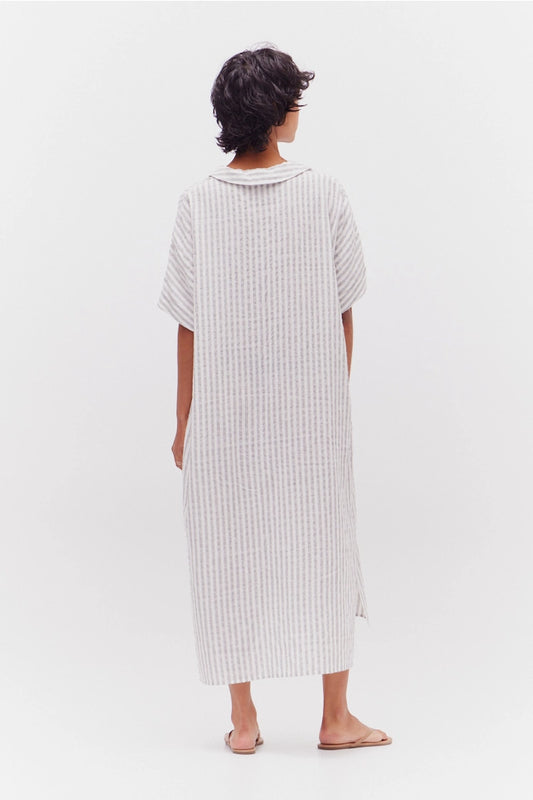 Bella Button Down Stripe Dress