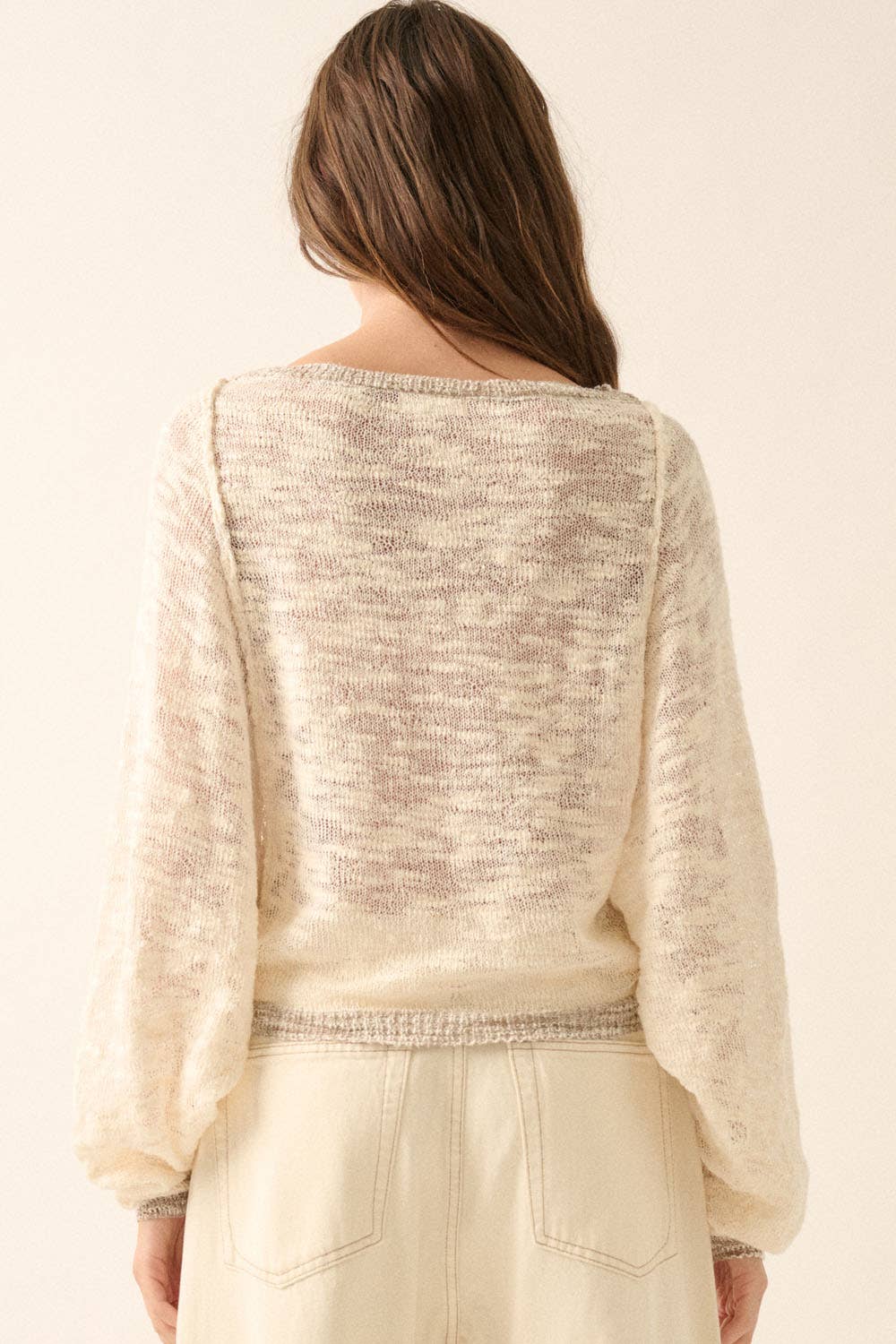 Dolman Knit Sweater - Cream
