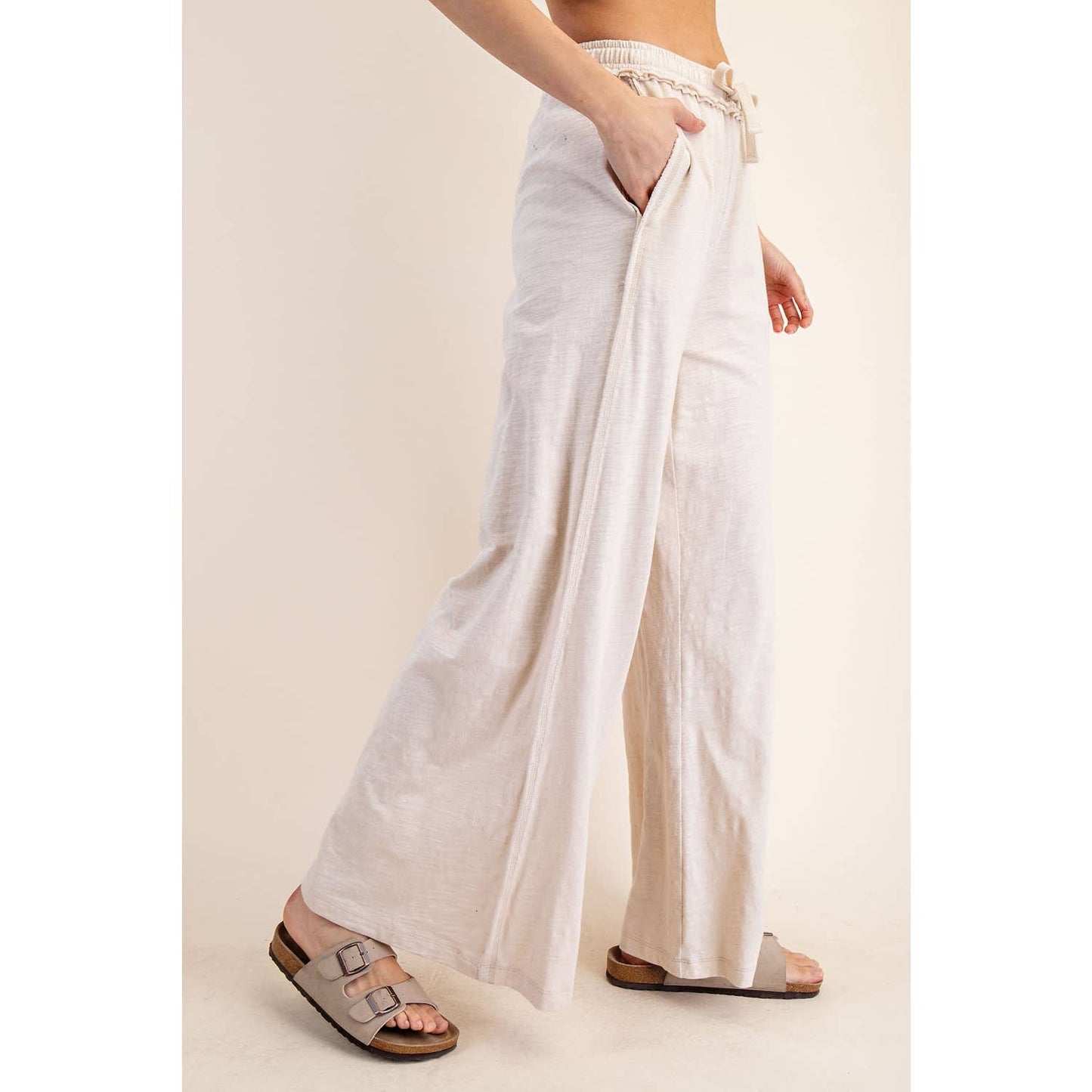 Cotton Wide Leg Pant