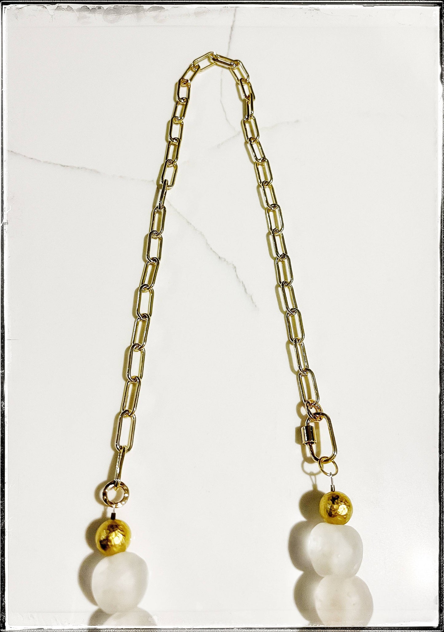 Paperclip Bead Necklace